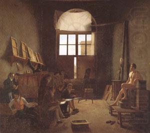 Interior of the Studio of David (mk05), Leon-Matthieu Cochereau